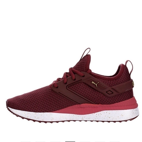 Puma WOMENS PACER CAGE SNEAKER - BURGUNDY - Picture 3 of 7